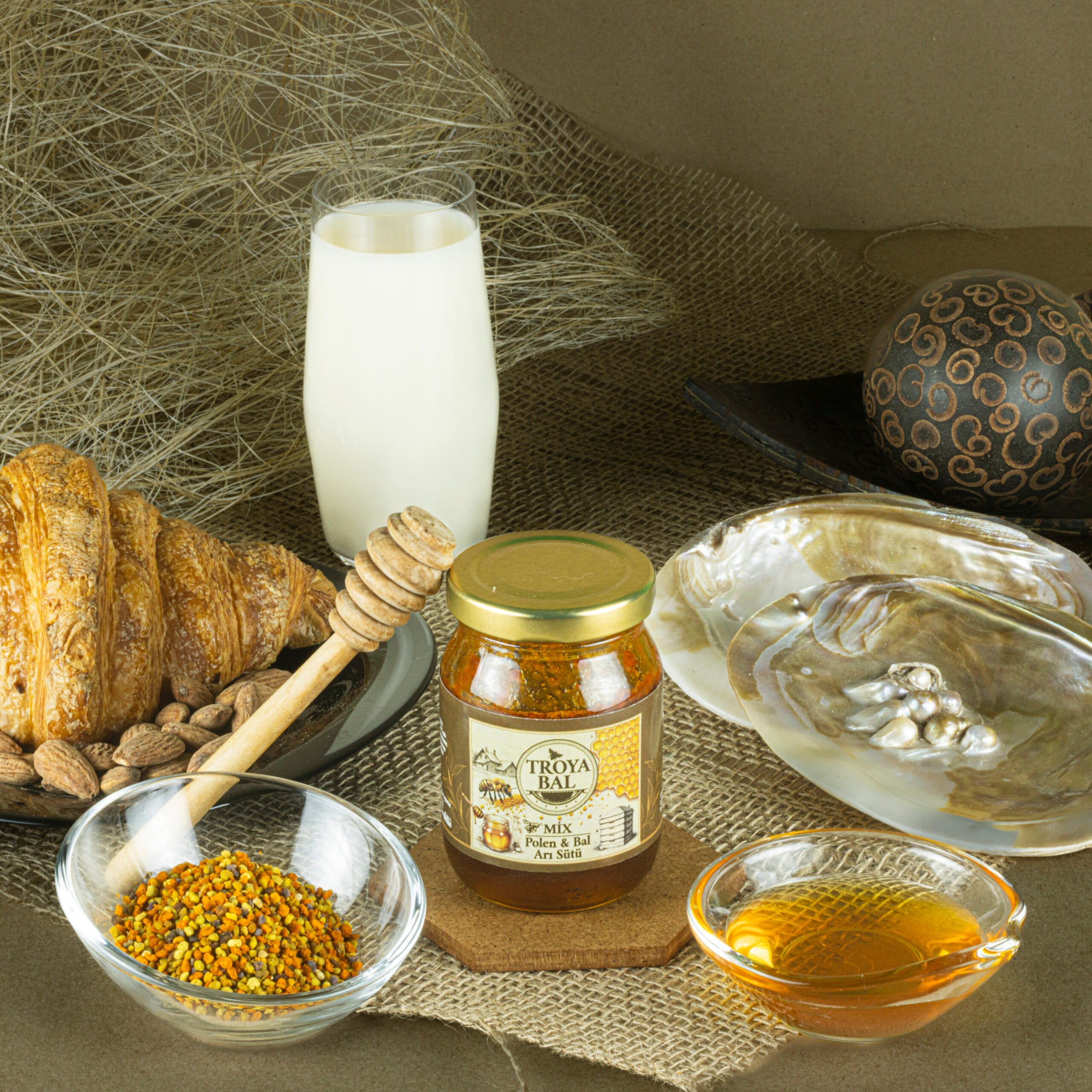 DOĞAL ENERJİ DEPOSU BAL&POLEN&ARISÜTÜ KARIŞIMI MİX 180 gr